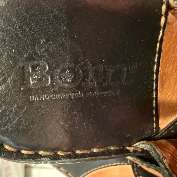 BORN Mule Black leather comfort insole open back slip-on shoes Size 7 - Picture 5 of 5